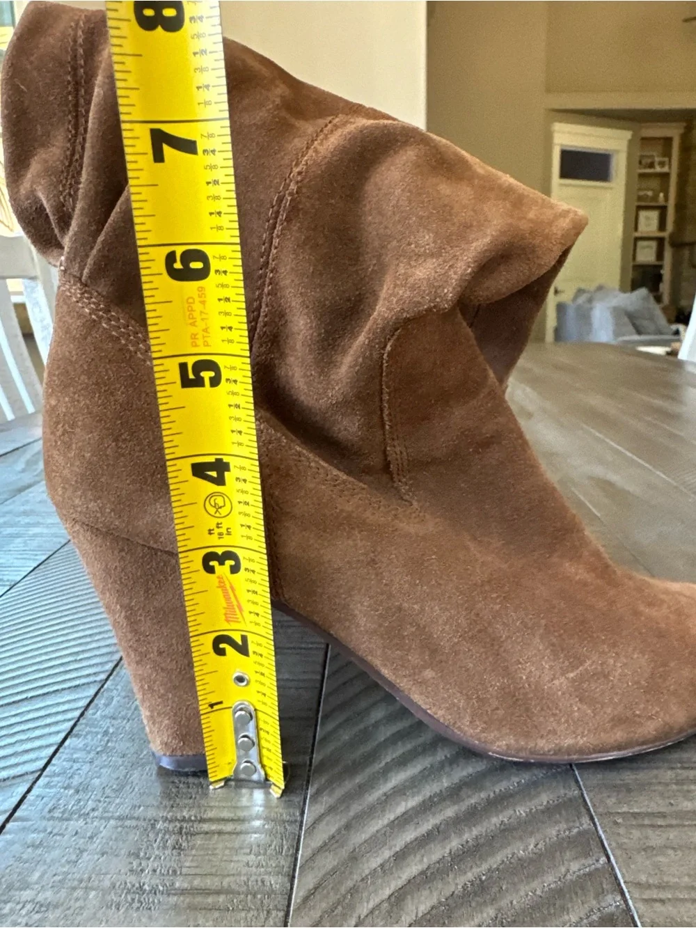 Vintage Michael Kors Festival Slouch Brown Suede Heeled Boots Women’s Size 8
